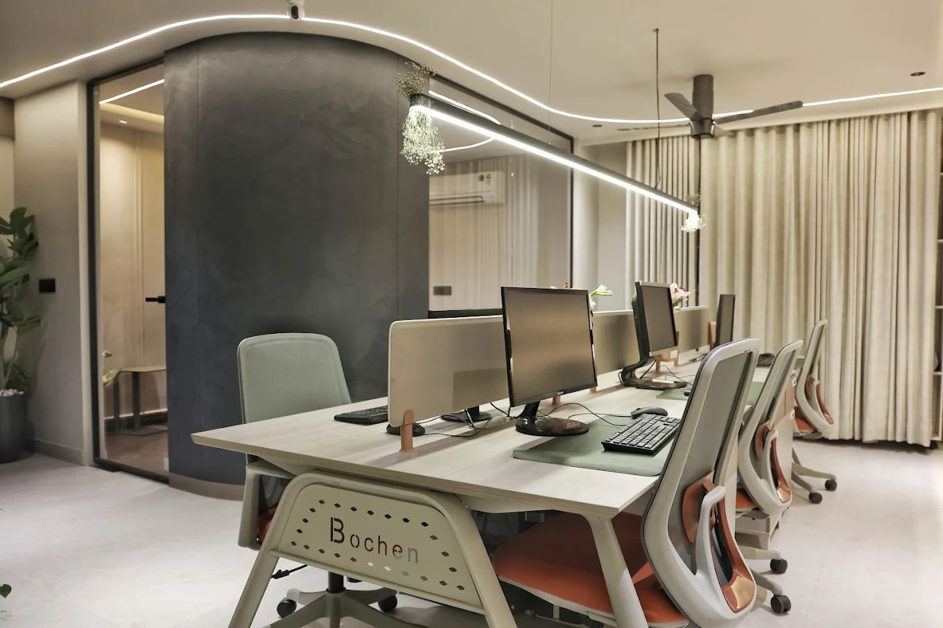Sleek and Sophisticated Open Office